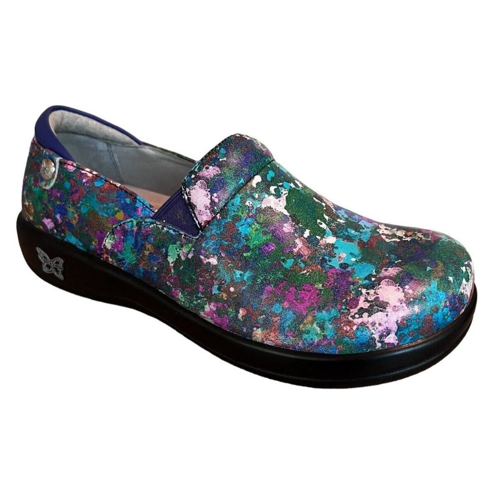 Alegria Keli Slip On Shoes Size 8 EU 38 Leather Comfort Nurse
